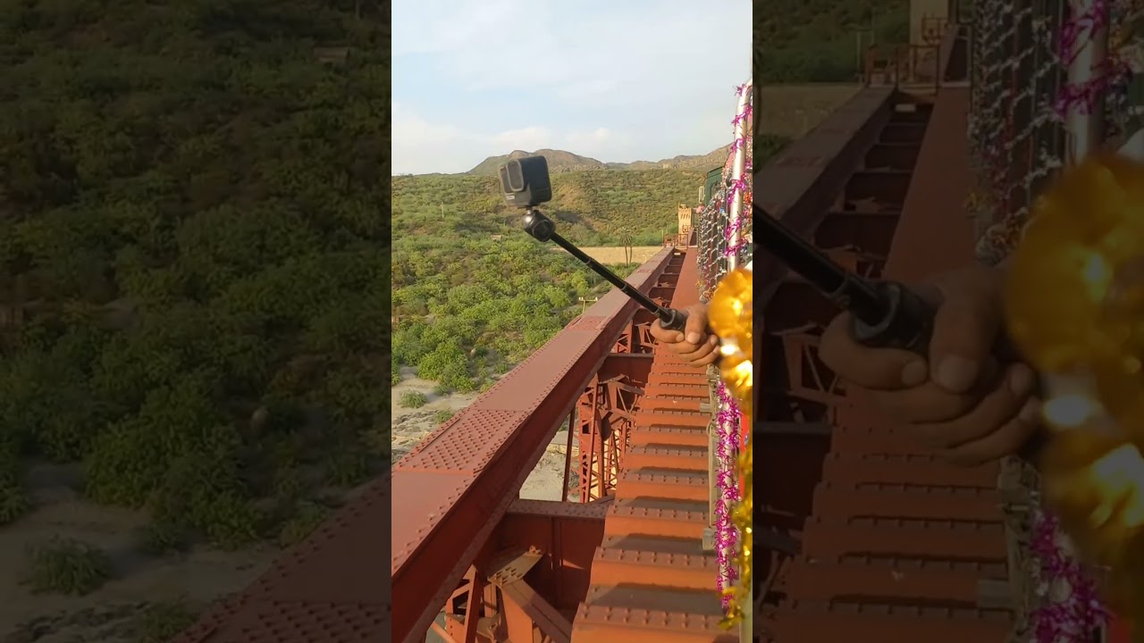 Live view from new train crossing Attock bridge awesome train journey on first day 
