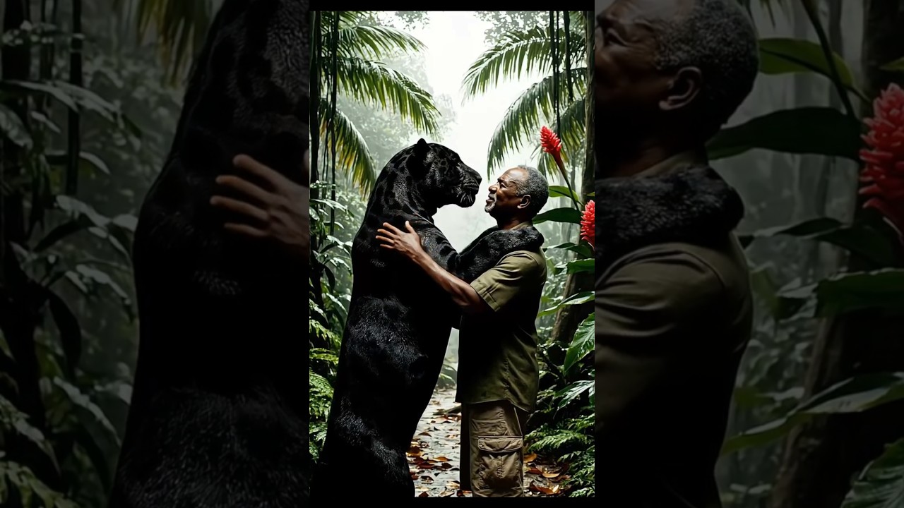 When a Wild Jaguar Chooses Love Over Instinct 🖤🐆 | Rare Jungle Moment