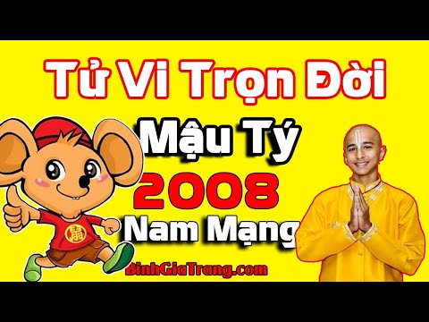 Video Tử vi trọn đời 2008 nam mạng: Xem tử vi trọn đời Mậu... - youtube