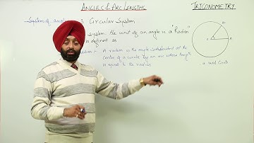 ICSE - CLASS 11 MATH - ANGLES AND ARC LENGTHS - Circular  System