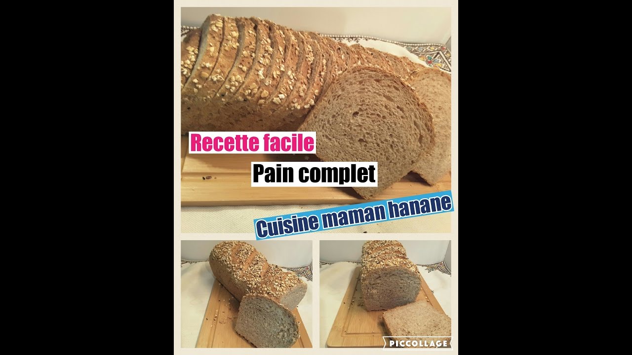 Pain de mie fait maison au blé et avoine خبز الطوست بدقيق ىلقمح الكامل والشوفان
