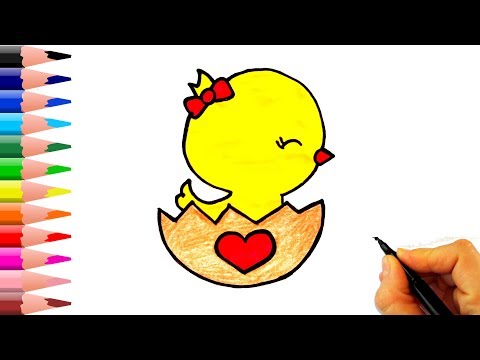 Sevimli Civciv Nasıl Çizilir? - How To Draw a Chick