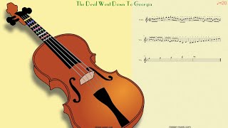 The Devil Went Down To Georgia - Opening Solo  -  Violin Tutorial   From Slow to Fast Tempo @nissan-music-newbies