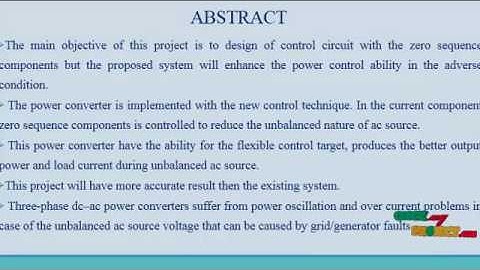 Design and Development-MATLAB Based Three Phase Converter | Final Year Projects 2016 - 2017