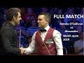 Ronnie O'Sullivan vs Alexander Ursenbacher-(Short Form) Welsh Open Snooker 2019