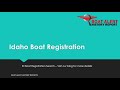 Idaho Boat Registration and Boat HIN Check