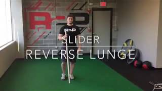 Slider Reverse Lunge - Rehab 2 Perform