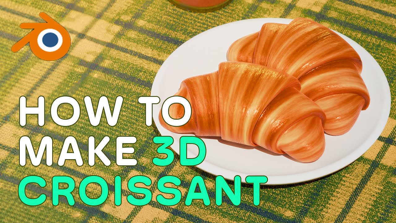 106만뷰 '그' 빵 How to Make a Realistic Croissant in Blender 4.2 | YUNA