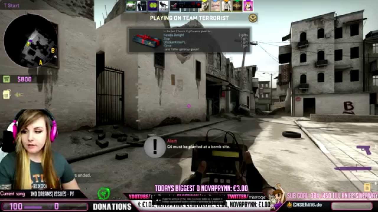 CS:GO - 4 kills trough smoke against a raging miss - YouTube