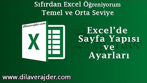 Excel Eğitim Dersleri 25 - Excel