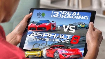 REAL RACING 3 VS ASPHALT 8 (2017) - QUAL O MELHOR? ULTRA GRÁFICOS - HD