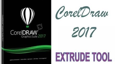 COREL DRAW 2017 USING EXTRUDE TOOL HINDI URDU PART 36