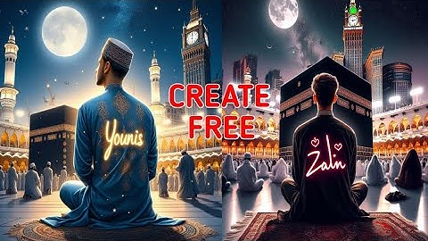 How To Create 3D Ai Ramzan Mubarak photo Editing | Trending Ramzan Photo Editing Bing image creator