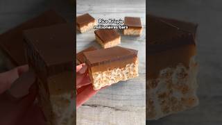 How to make rice krispie millionaires 😍 #recipe #chocolate #caramel