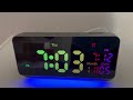 120db super loud alarm clocks for bedrooms 15 wake up sounds digital alarm clock review