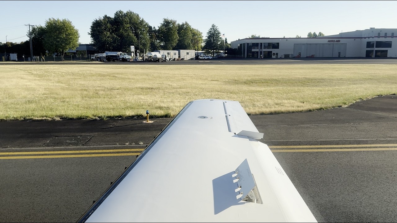 4K Cessna Citation Mustang start up, taxi, and takeoff from HIO