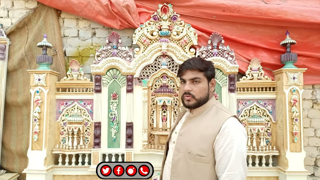 NEW CHINIOTI WOODEN HAVELI BED SET DESIGN 2021 WITH PRICE 