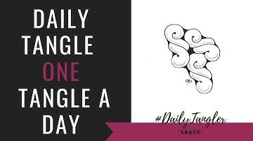 Daily Tangle - Pattern  Focus -  Snack  | How to draw | #DailyTangler