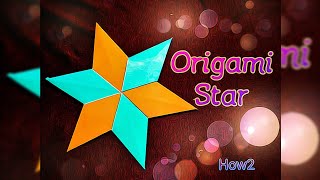 How2 make origami 6 point ninja Star || Paper Star || TANVEER RATUL
