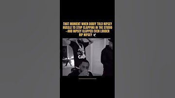 Diddy Told Nipsey to STOP Clapping… Nipsey CLAPPED BACK Even HARDER! #diddy #nipseyhussle #shorts