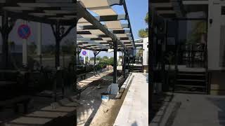 ahşap kamelya yapımı (güneş kırıcı modern) #bahçemobilyası #bahçedekorasyonu #kamelya #çardak