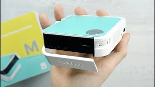 Pocket sized projector with JBL Sound - ViewSonic M1 Mini + Fortnite Gamplay