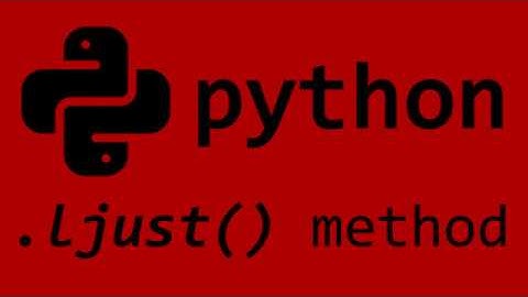 Python ljust() string method