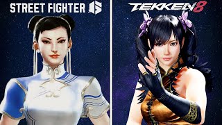 Tekken 8 vs Street Fighter 6 - All Character Graphics Comparison (4K 60FPS)