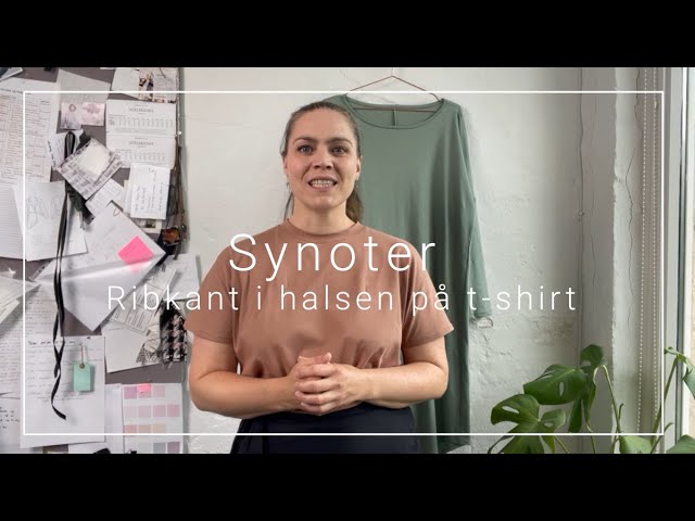 Syteknik: Sy ribkant halsen af en t-shirt - YouTube
