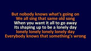 Phantom Planet - Lonely Day - Karaoke Instrumental Lyrics - ObsKure