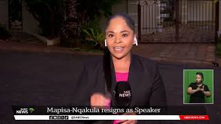 Nosiviwe Mapisa-Nqakula | National Assembly speaker resigns