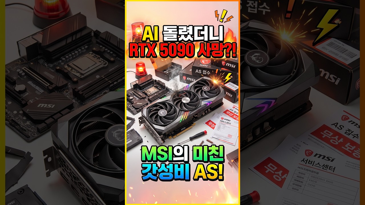 RTX 5090 사망 대란? AI 과부하로 타버린 그래픽카드 교체 논란