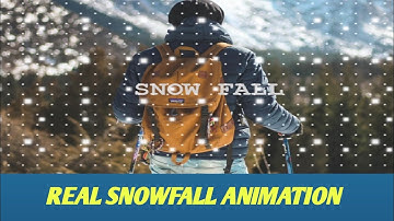 Real Snow Fall Animation In Website Using HTML and Css - Code IT