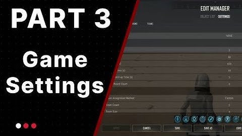 PUBG UGC Alpha Tutorial (PC) | PART 3: Game Settings