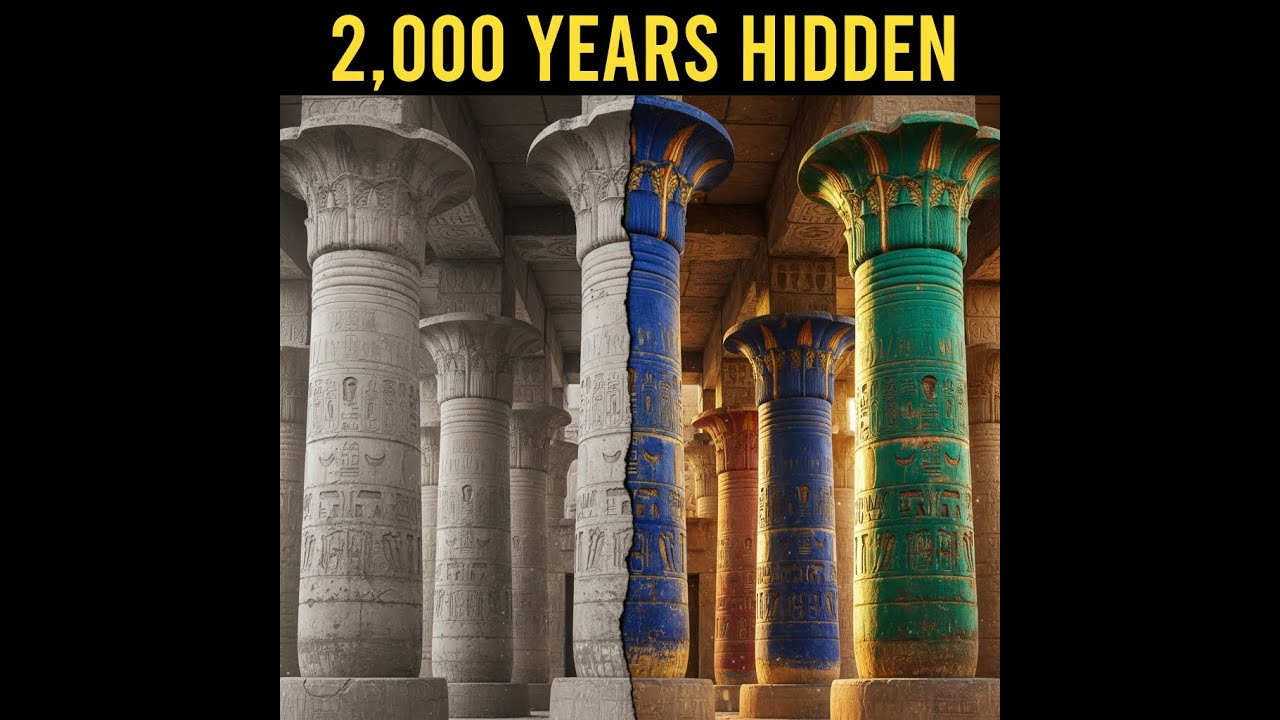 Ancient Egyptian Temple Colors | 2000 Year Restoration Reveals Hidden Original Paint