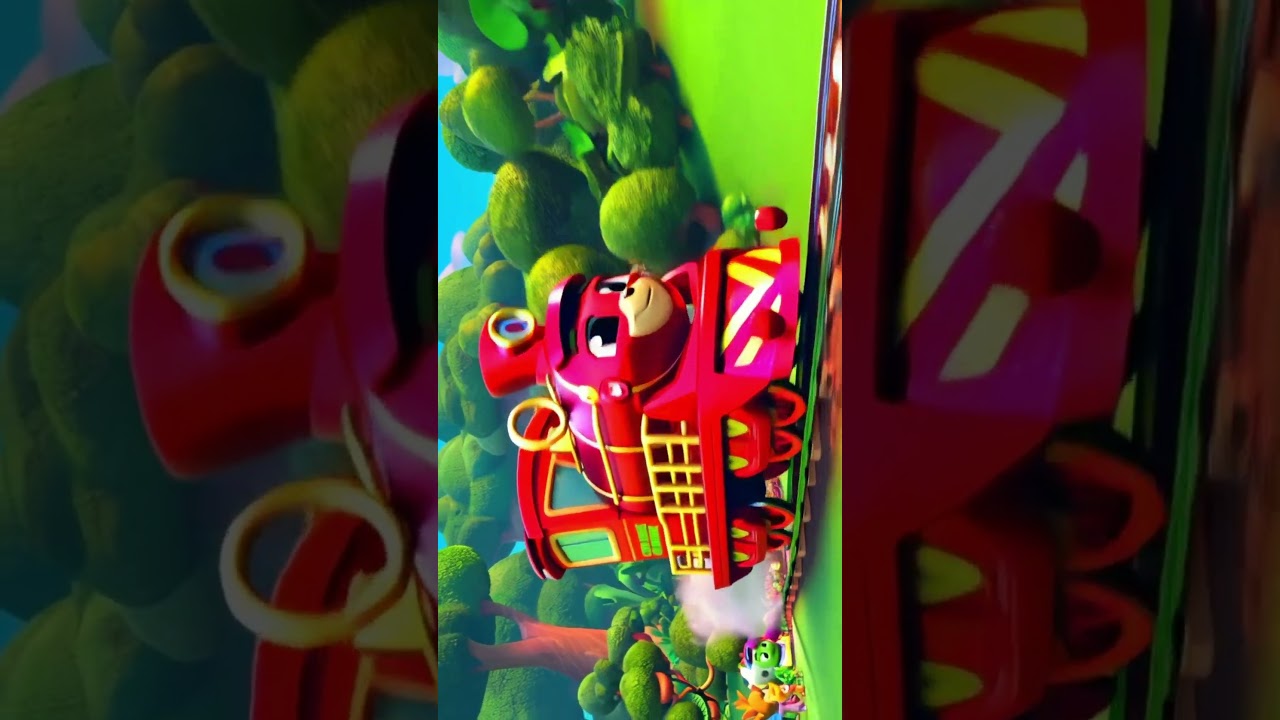 The Animal Train 🚂🐒🦁 | Fun Short Cartoon Video for Kids 🎶✨ 