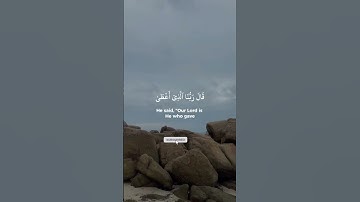 {قَالَ فَمَنْ رَبُّكُمَا يَا مُوسَى} سورة طه الآية 49-50 بصوت القارئ الوليد الشمسان #راحة_نفسية