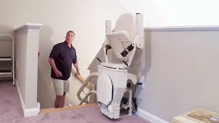 HARMAR Curved Stair Lift Installation - New Fairfield, CT