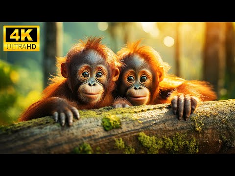 Baby Animals 4K - Calling The Names Of Baby Wild Animals On The Beautiful Earth With Relaxing Music