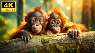 Baby Animals 4K  Calling The Names Of Baby Wild Animals On The Beautiful Earth With Relaxing Music