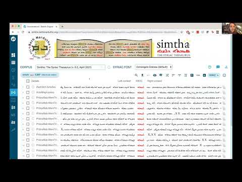 Simtho: The Syriac Thesaurus pt 2 - Introduction to Corpus Search - Hannah Stork