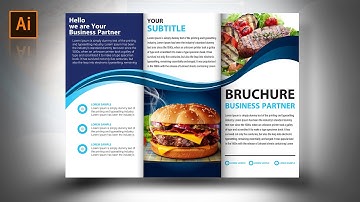 Illustrator Tutorials 2020 | How to design Professional trifold brochure  #freedownload - PART 1