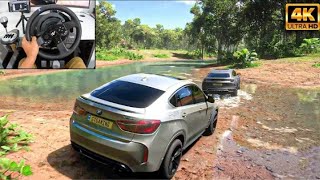 BMW X6 M & Lamborghini Urus |OFFROAD CONVOY | Forza Horizon 5|Thrustmaster T300RS gameplay screenshot 5