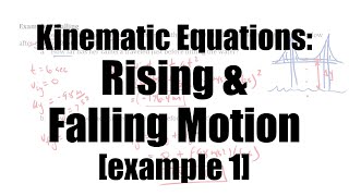 Kinematic Equations for Rising & Falling Objects [Example 1]