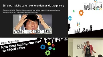 How Cost Cutting Can Lead to Added Value - Boaz Menuhin - DevOpsDays Tel Aviv 2016