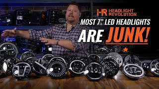THE BEST 7' Round LED Headlight Shootout Test EVER | Headlight Revolution