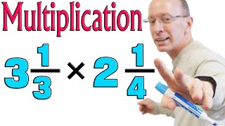 Multiplying Mixed Numbers Maths - Fraction Multiplication