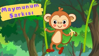 Maymun Şarkısı - Eğlenceli Bebek ve Çocuk Şarkısı - Maymun Çizgi Film Resimi