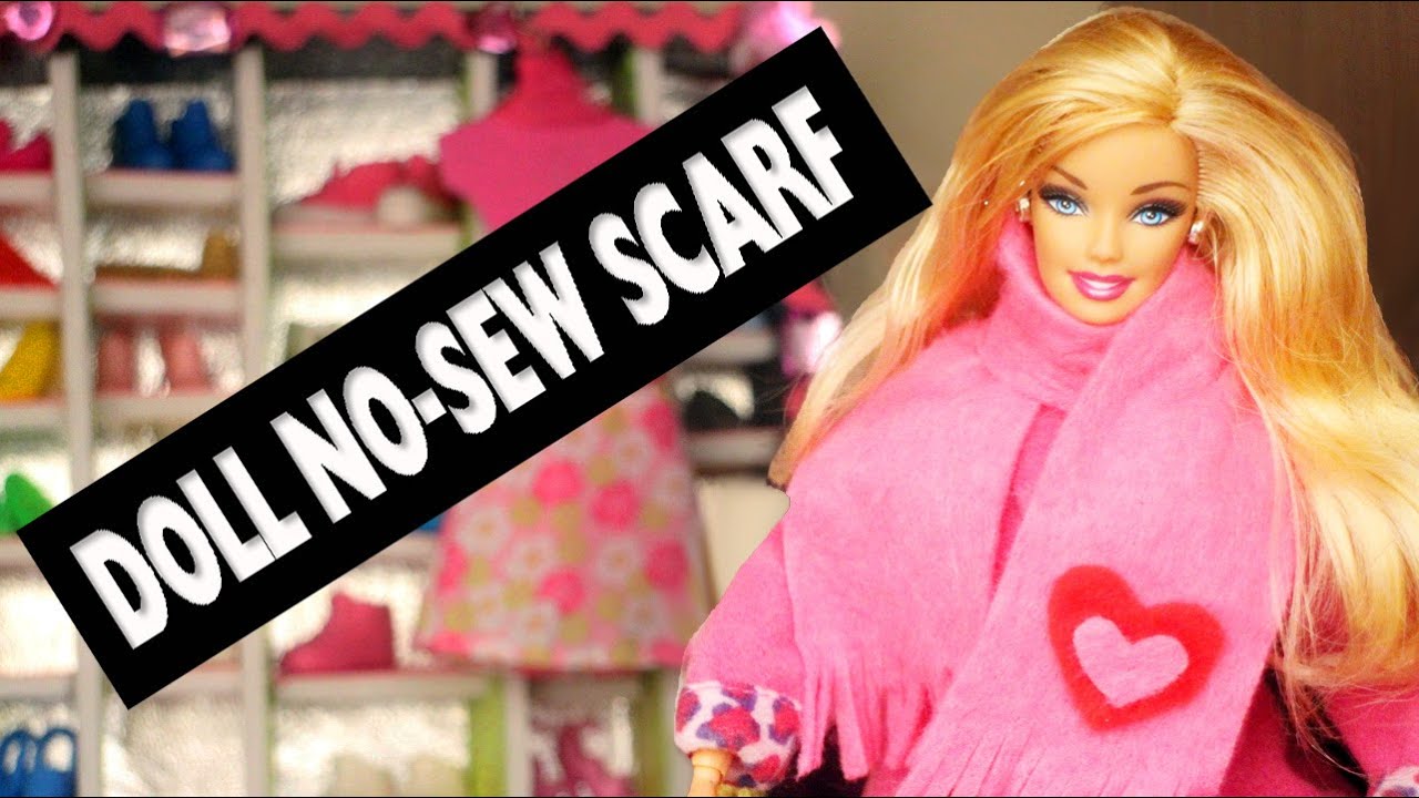 How make no-sew doll scarf - Easy Doll Crafts - simplekidscrafts - simplekidscrafts - YouTube