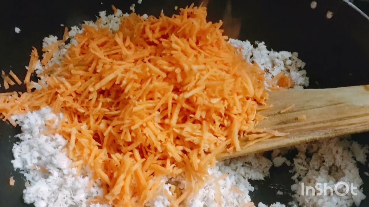 Coconut carrot laddu